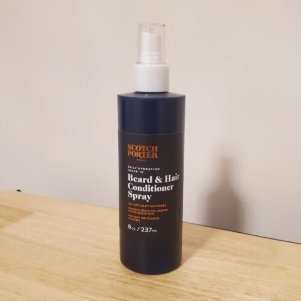 Scotch Porter Beard & Hair Conditioner Spray, Leave-In, 8oz / 237ml NEW